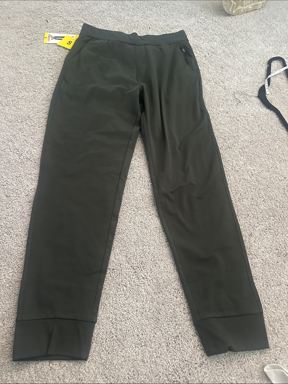 Men's Olive Green Performance Jogger Pants